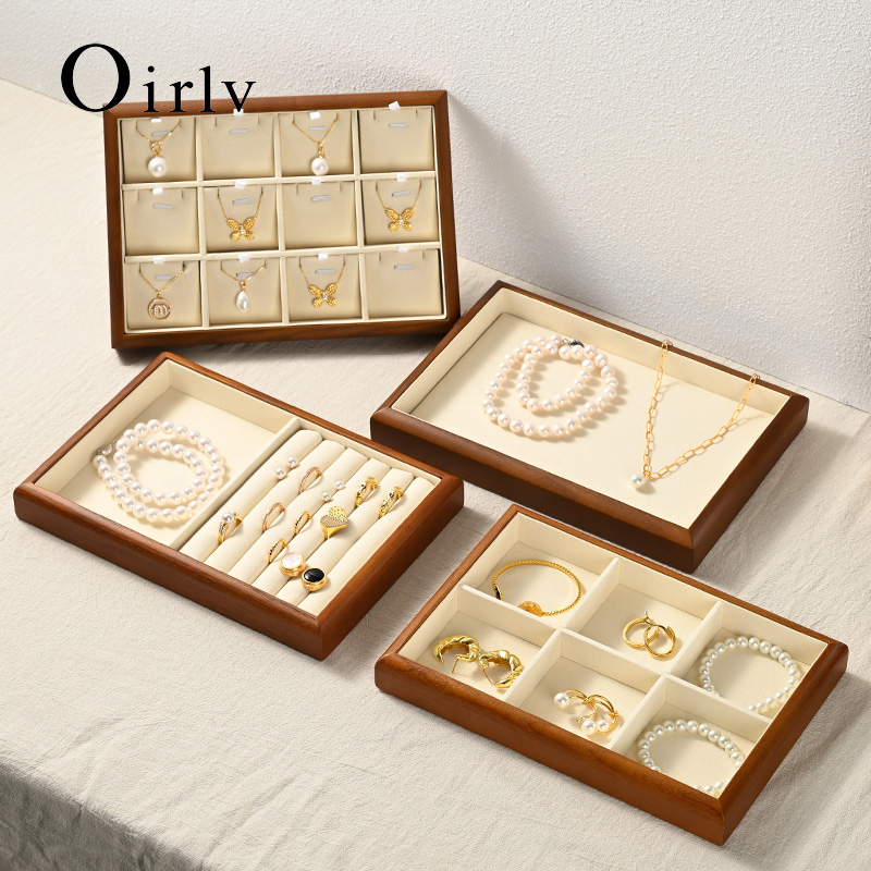 Wood Ring Blank - Oirlv Wooden Jewelry Organizer Box Multifunctional