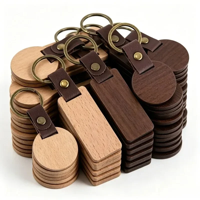 5-100pcs New Funny DIY Handmad - Wood Ring Blank recension och pris
