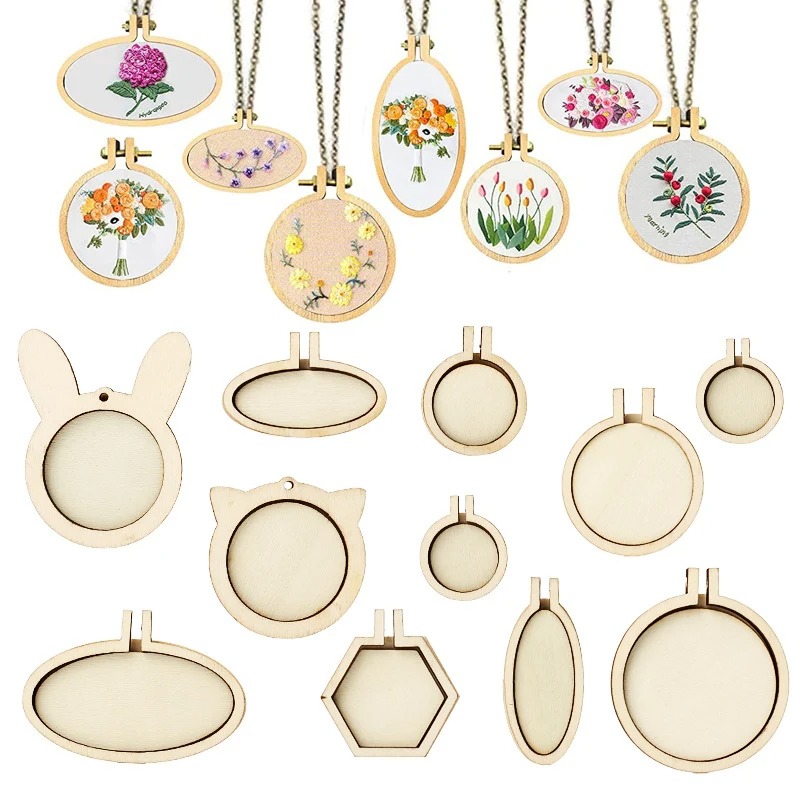 1/3/5pcs Wood Embroidery Hoop  - Wood Ring Blank recension och pris