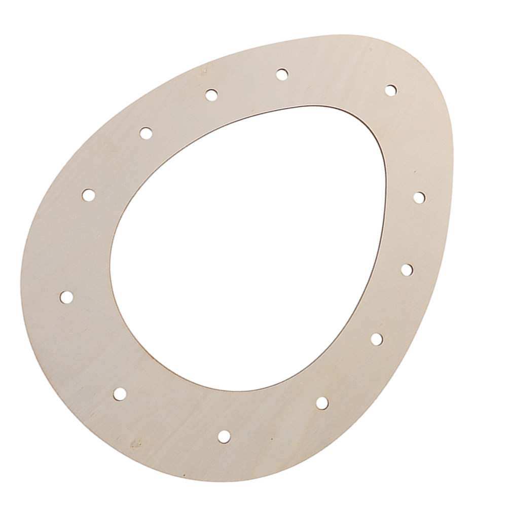 DIY Easter Wreath Frame Egg Sh - Wood Ring Blank recension och pris