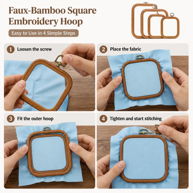 Square Decorative Fauxs Wood C - Wood Ring Blank recension och pris