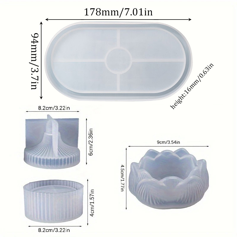 DIY Lotus Candle Holder 3 Piec - Resin Craft Ideas recension och pris