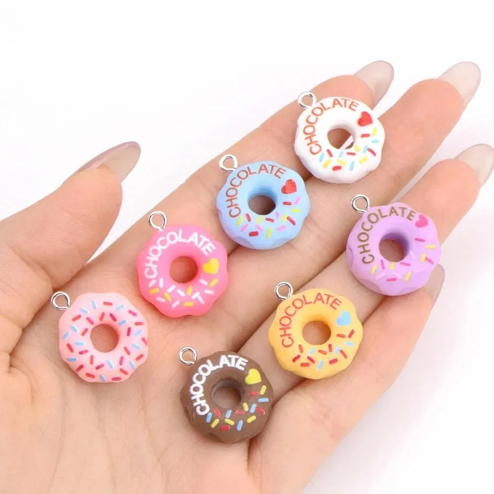 10Pcs Kawaii 3D Bread Donut Re - Resin Crafts Diy recension och pris