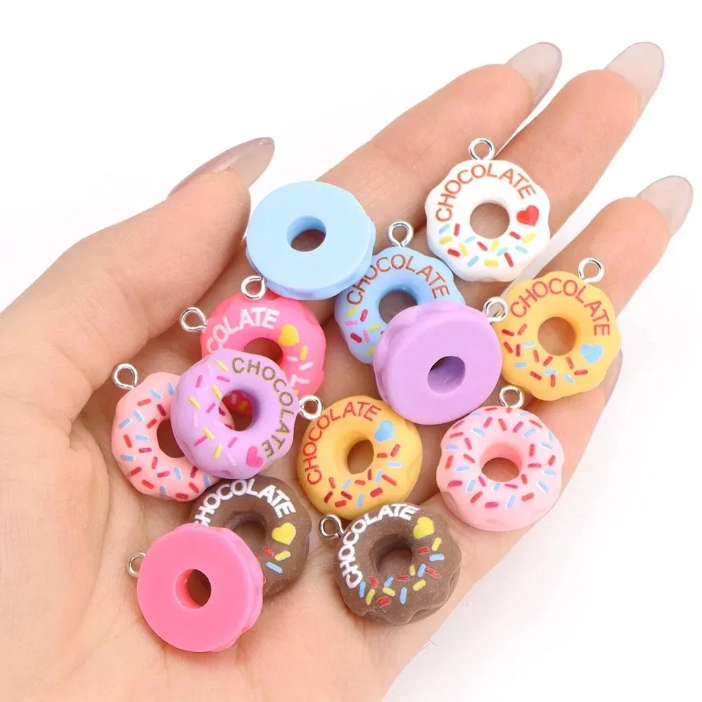 10Pcs Kawaii 3D Bread Donut Re - Resin Crafts Diy recension och pris