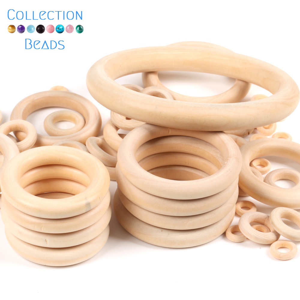 12.5-125mm Natural Wood Circle - Wood Ring Blank recension och pris