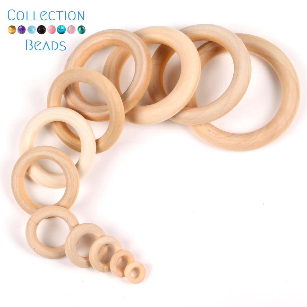 12.5-125mm Natural Wood Circle - Wood Ring Blank recension och pris