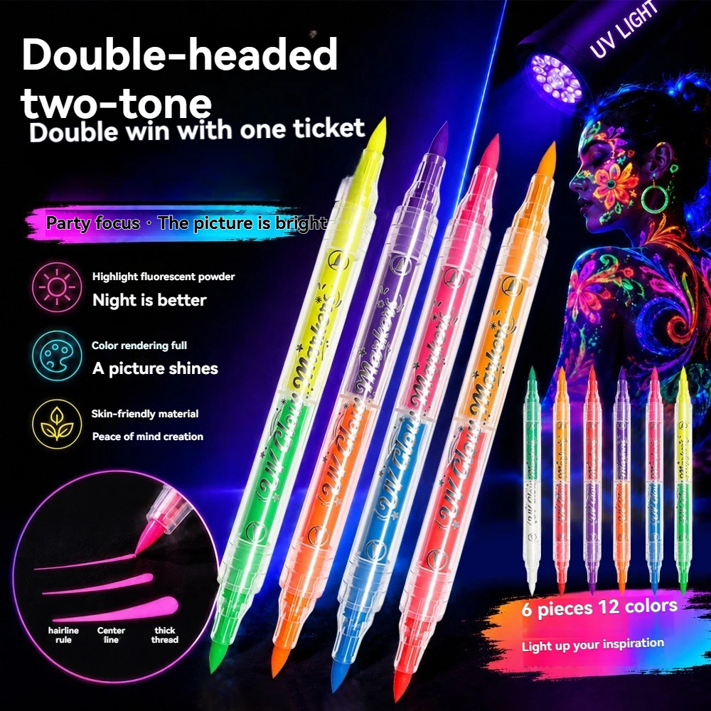 12 Colors Double-ended UV Neon - Copic Marker Sketch recension och pris