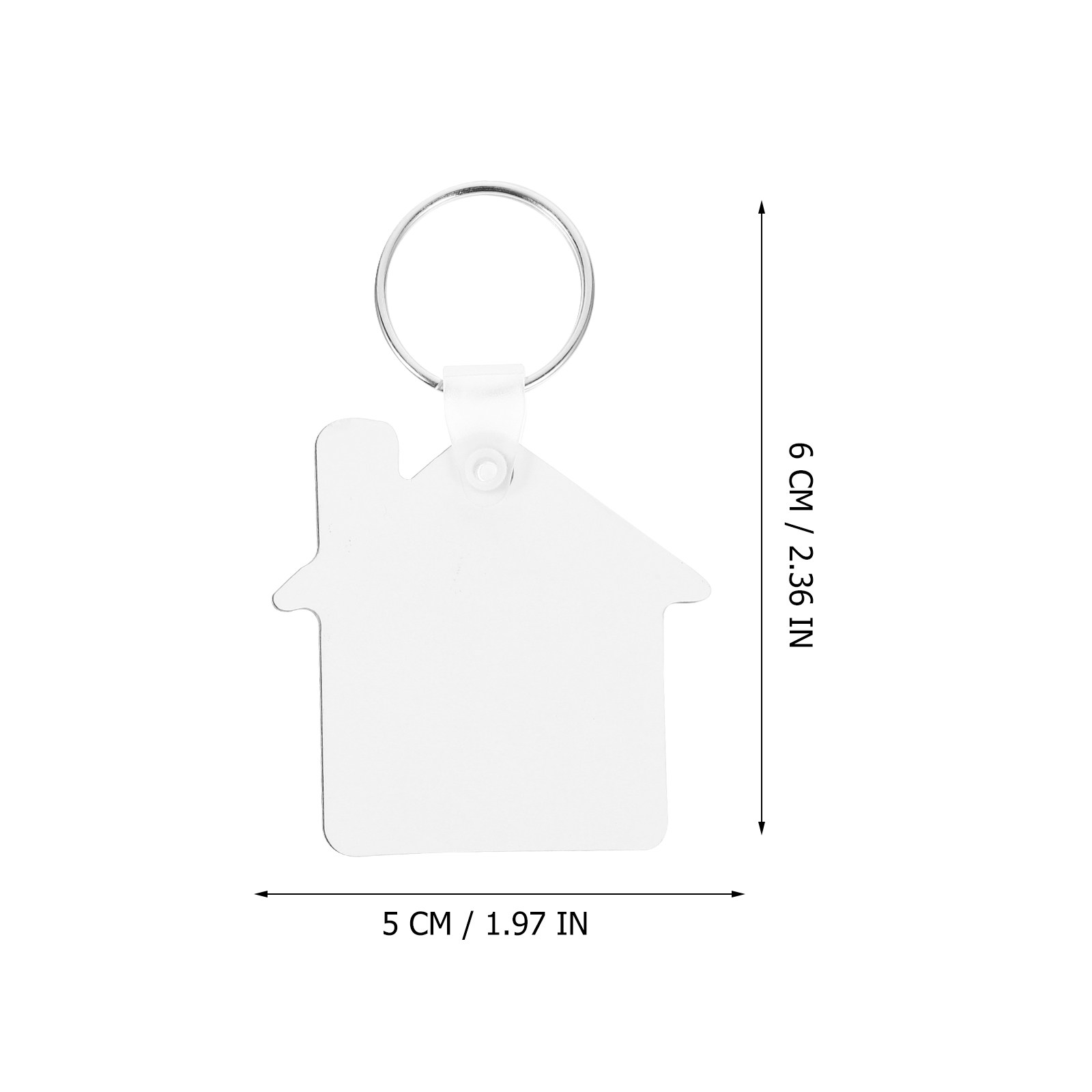 5Pcs Sublimation Keychain Deco - Wood Ring Blank recension och pris