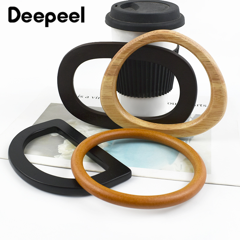 2Pcs Deepeel Solid Wood Bag Ha - Wood Ring Blank recension och pris