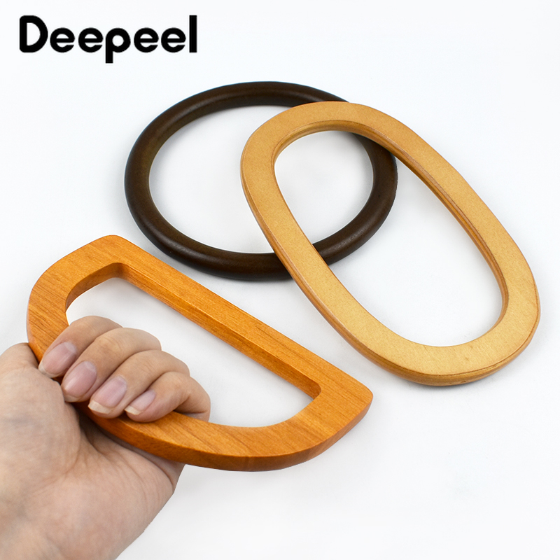 2Pcs Deepeel Solid Wood Bag Ha - Wood Ring Blank recension och pris