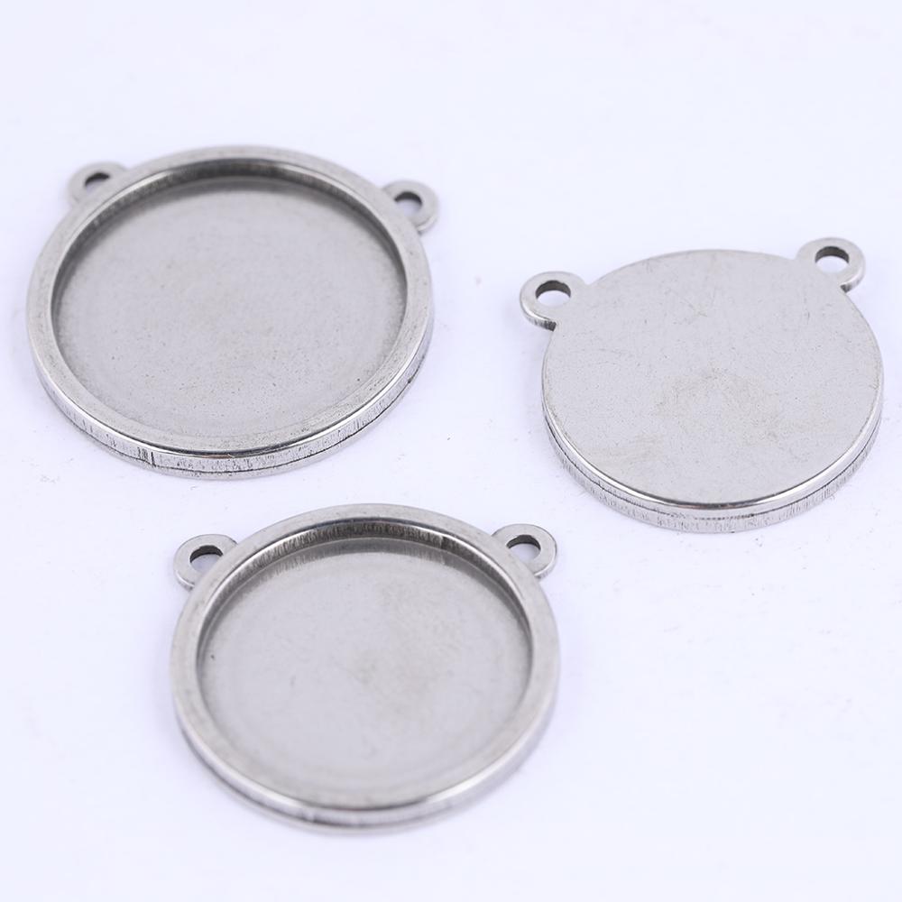 5pcs blank cabochon base 16mm  - Bezels Set Pendant recension och pris
