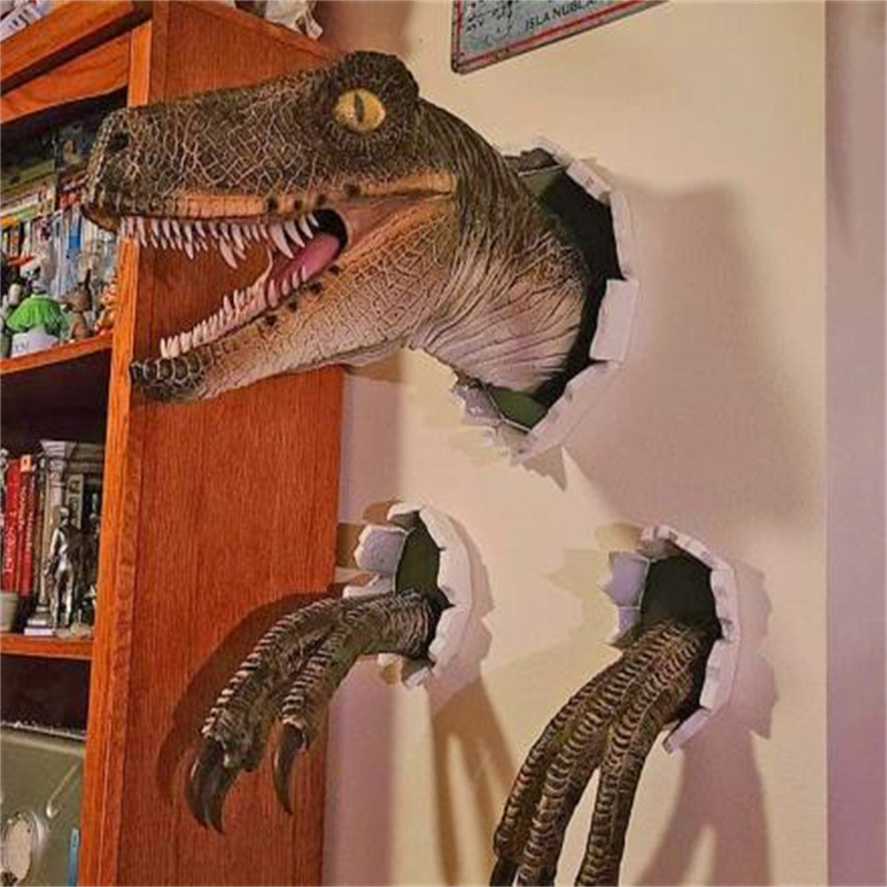 Dinosaur Ornaments Broken Wall - Resin Craft Ideas recension och pris