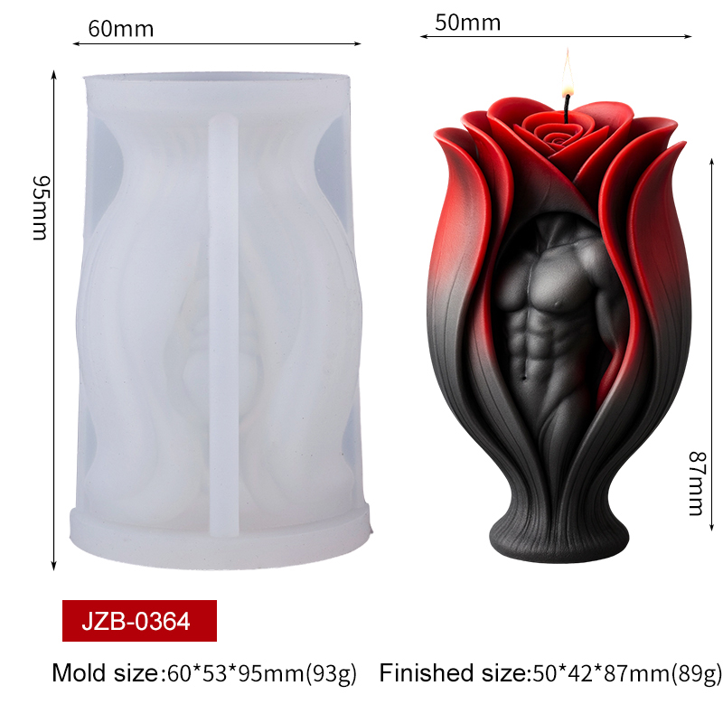 Rose Muscle Man Body Candle Si - Resin Craft Ideas recension och pris